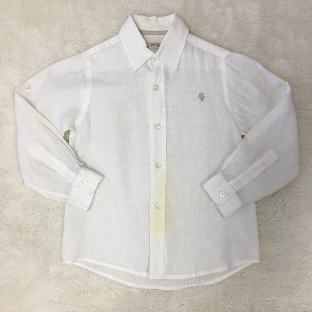 Pili Carrera White Long Sleeve Shirt Size 4